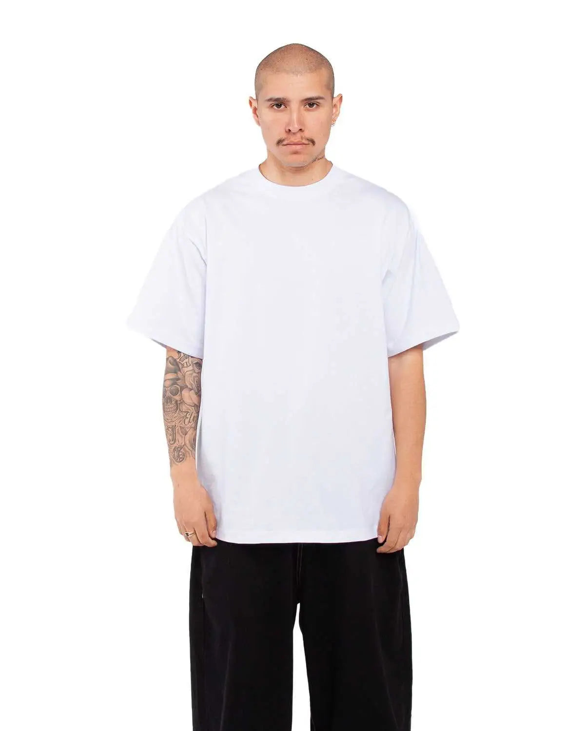 Shaka Wear Shmhss Adult 7.5 Oz Max Heavyweight T-shirt - White