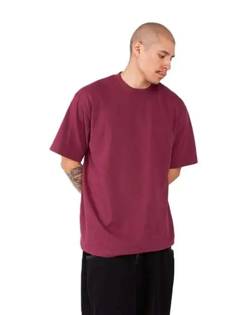 Shaka Wear Shmhss Max Heavyweight T-shirt - Burgundy