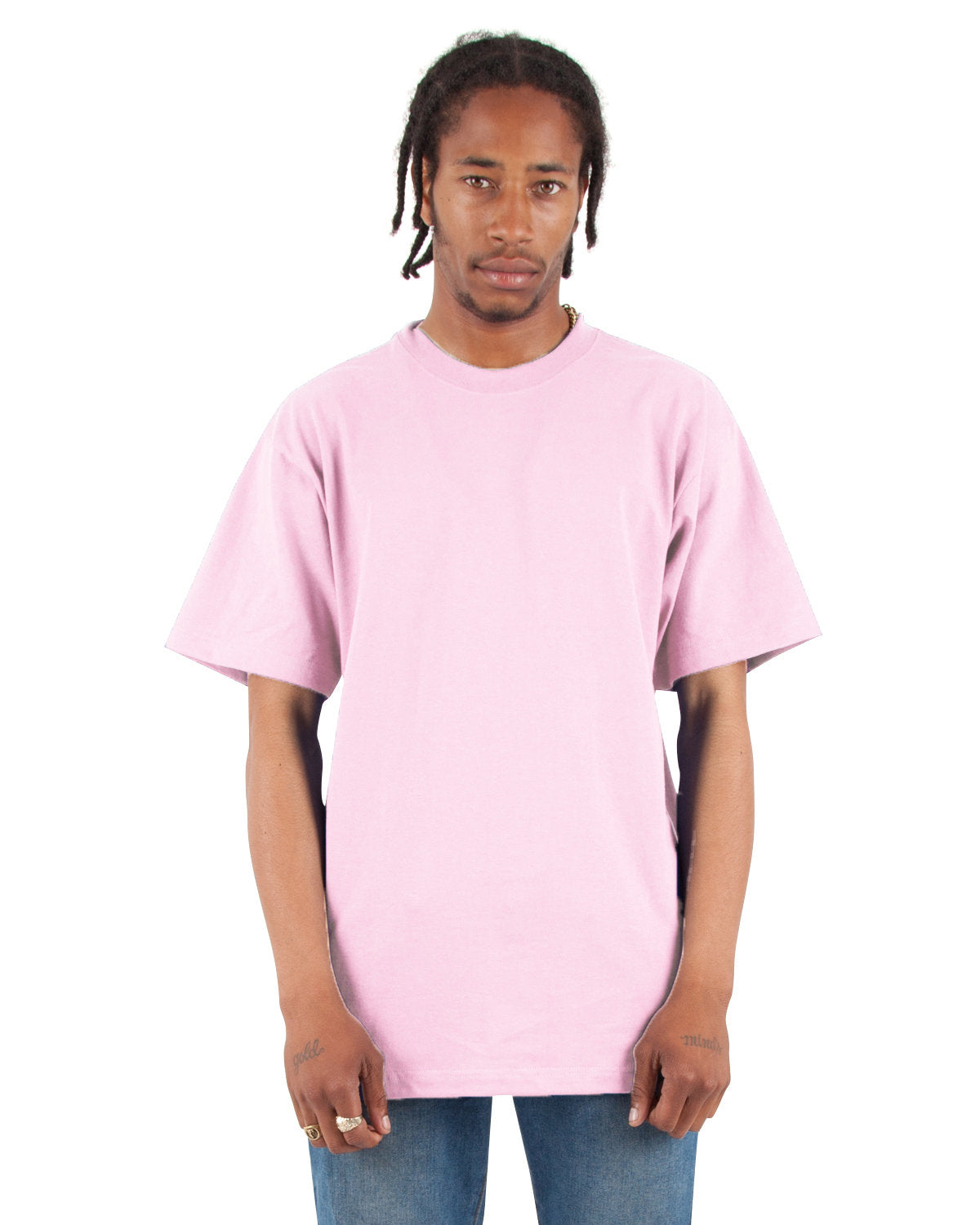 Shaka Wear Shmhss Max Heavyweight T-shirt - Powder Pink