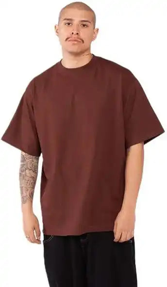 Shaka Wear Shmhsst Men’s Tall Max Heavyweight T-shirt - Brown