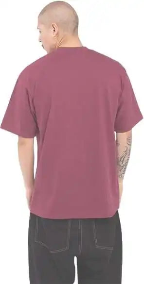 Shaka Wear Shmhsst Men’s Tall Max Heavyweight T-shirt - Burgundy