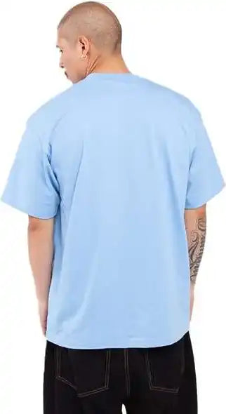 Shaka Wear Shmhsst Men’s Tall Max Heavyweight T-shirt - Sky Blue