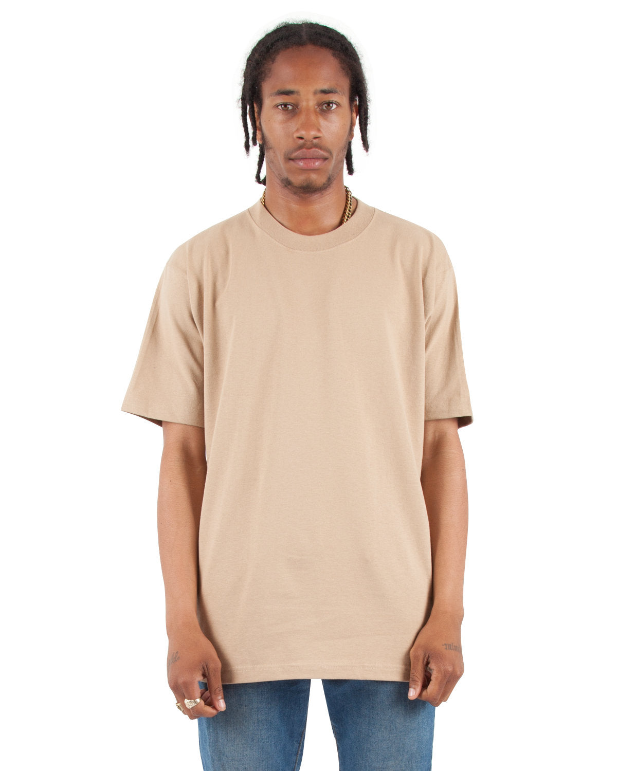 Shaka Wear Shmhsst Tall Max Heavyweight Short Sleeve T-shirt - Khaki