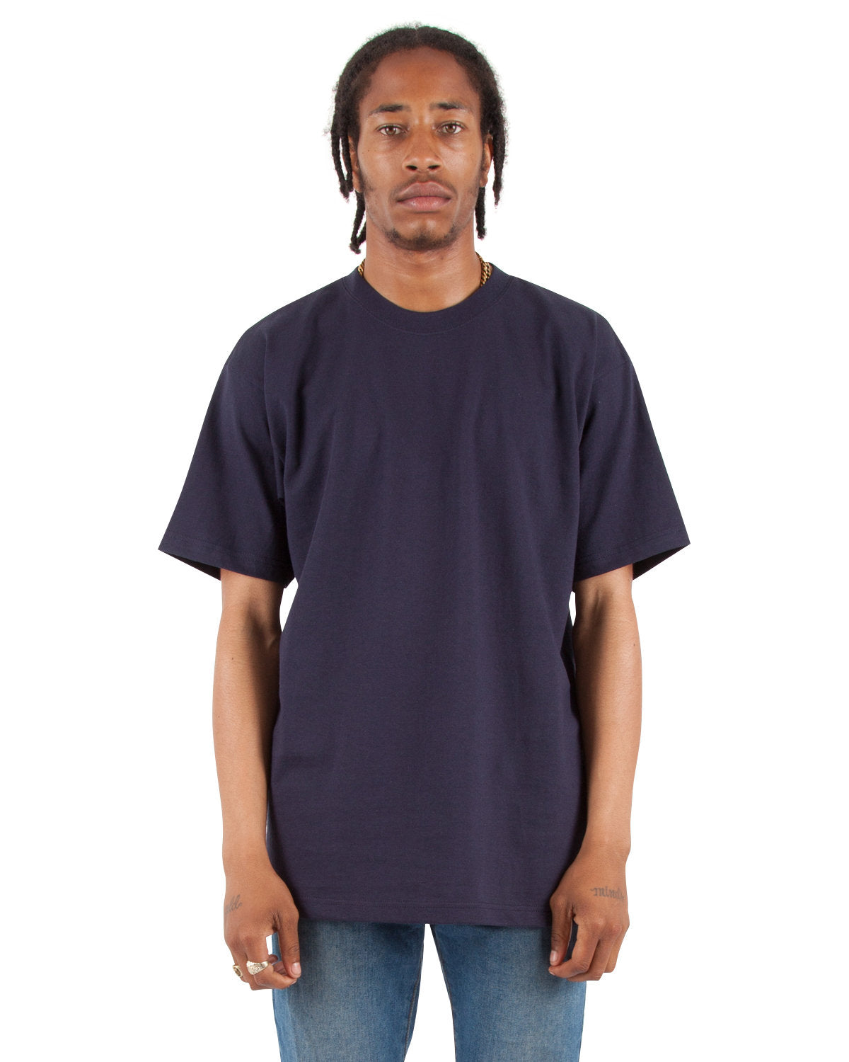 Shaka Wear Shmhsst Tall Max Heavyweight Short Sleeve T-shirt - Navy