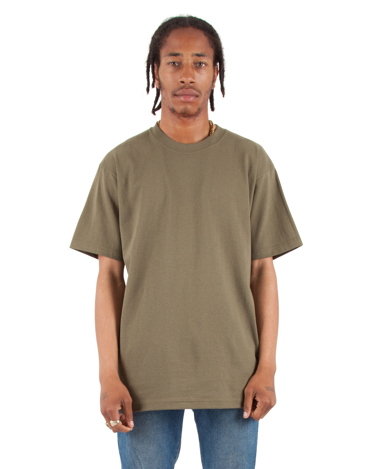 Shaka Wear Shmhsst Tall Max Heavyweight Short Sleeve T-shirt - Olive
