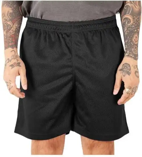 Shaka Wear Shmps Men’s Mesh Pe Gym Shorts - Black