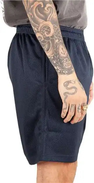 Shaka Wear Shmps Men’s Mesh Pe Gym Shorts Navy