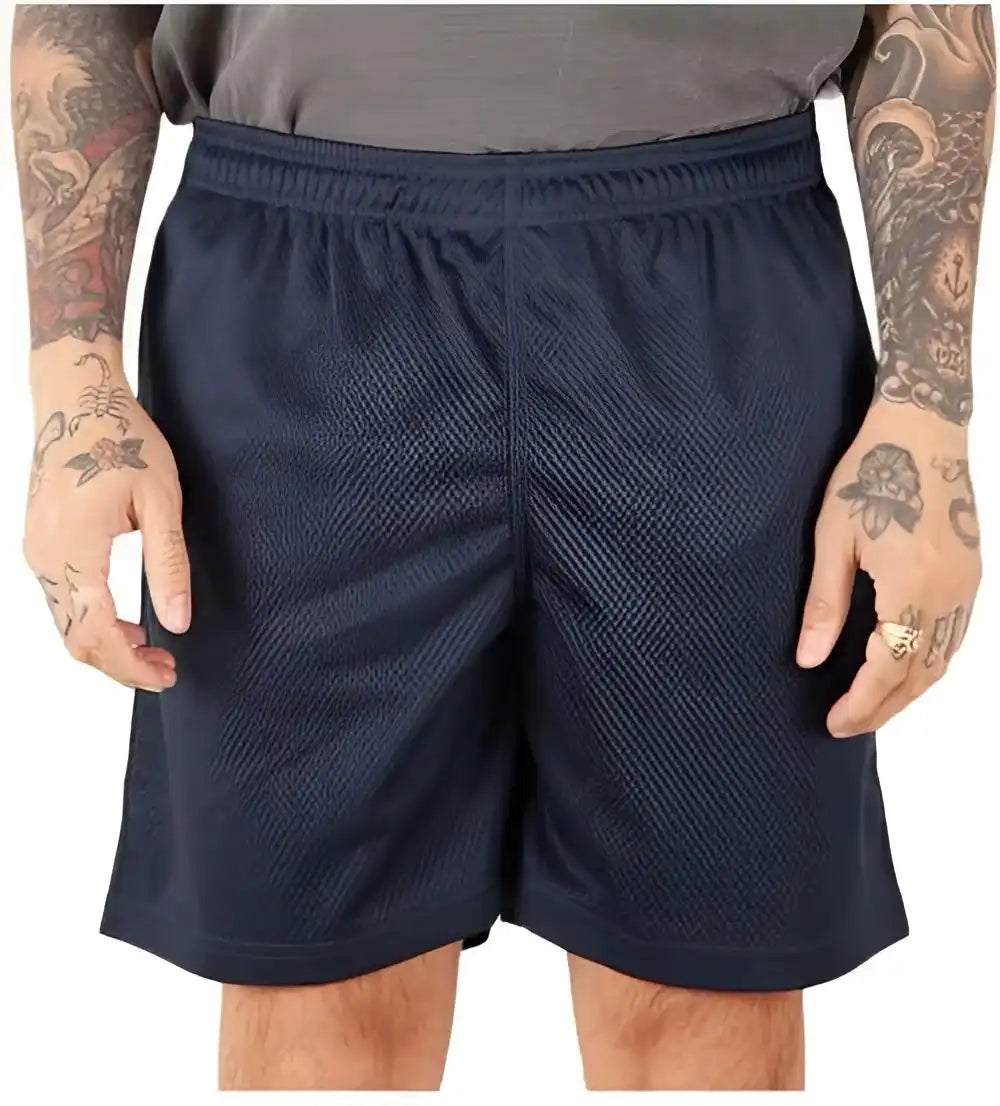 Shaka Wear Shmps Men’s Mesh Pe Gym Shorts Navy