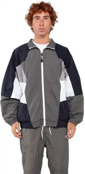 Shaka Wear Shntj Men’s Nylon Track Jacket - Grey