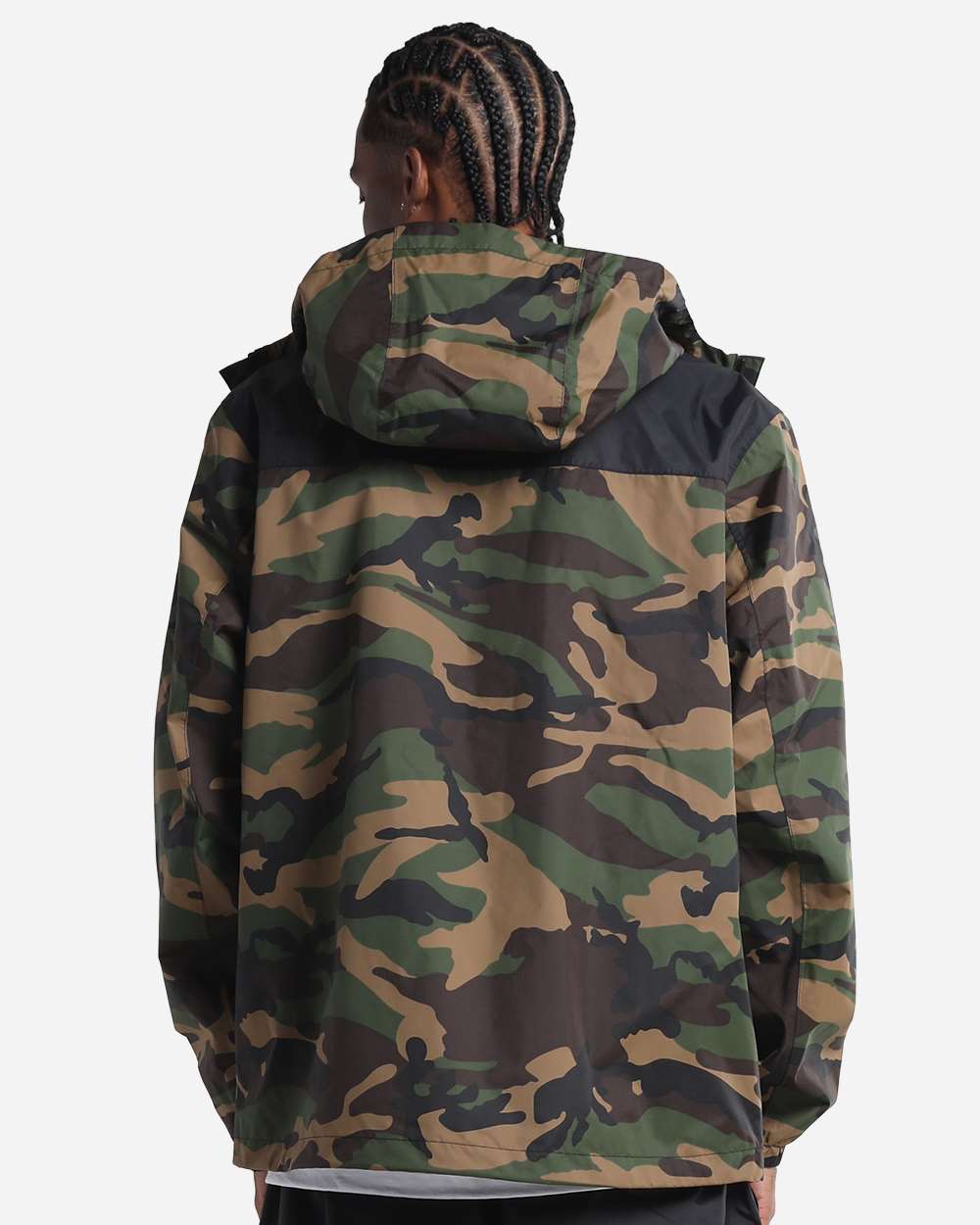 Shaka Wear Shnwj Unisex Windbreaker Jacket 2.0 - Woodland Camo