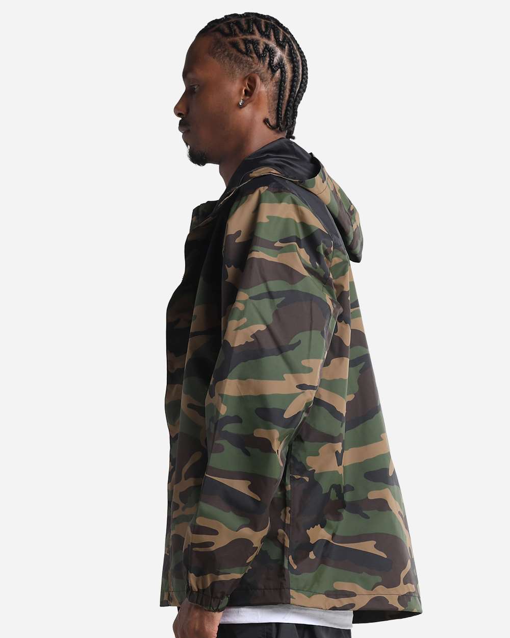 Shaka Wear Shnwj Unisex Windbreaker Jacket 2.0 - Woodland Camo