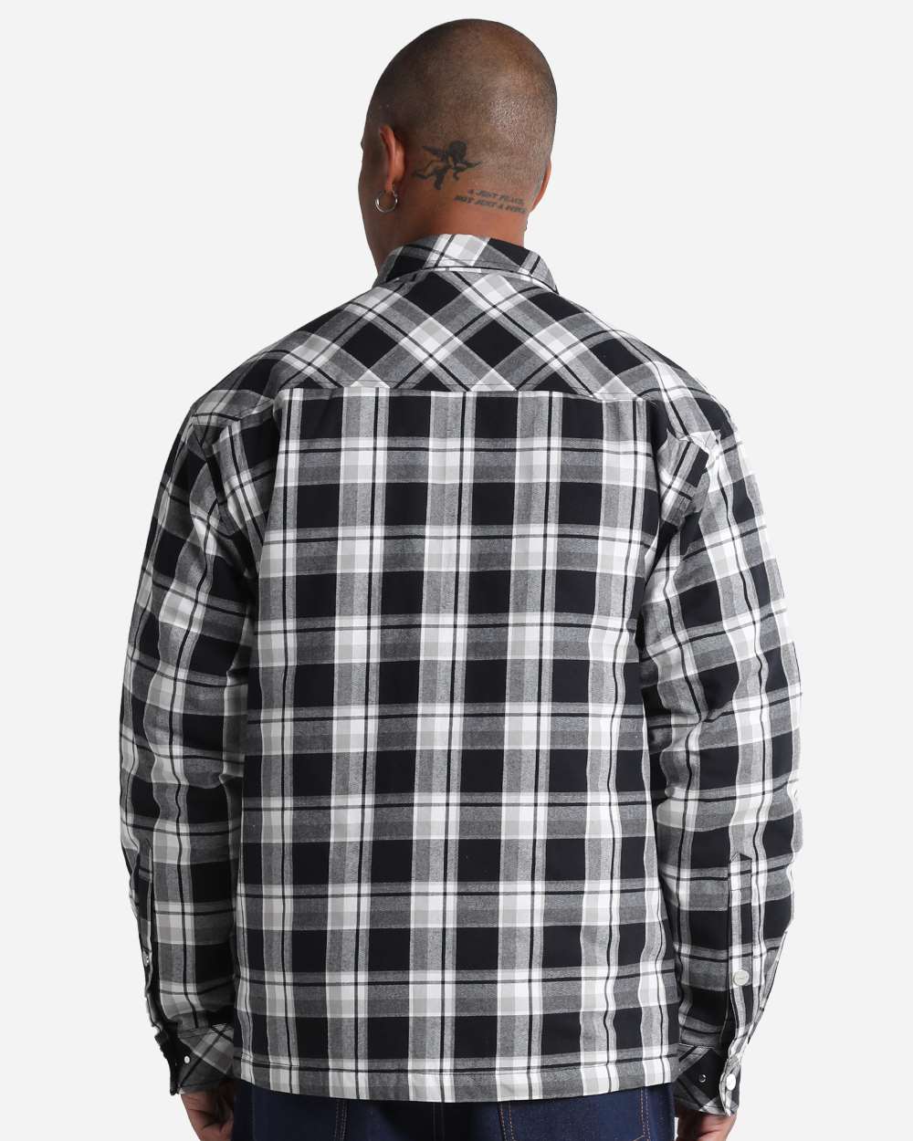 Shaka Wear Shpjk Unisex Plaid Jacket 2.0 - Black