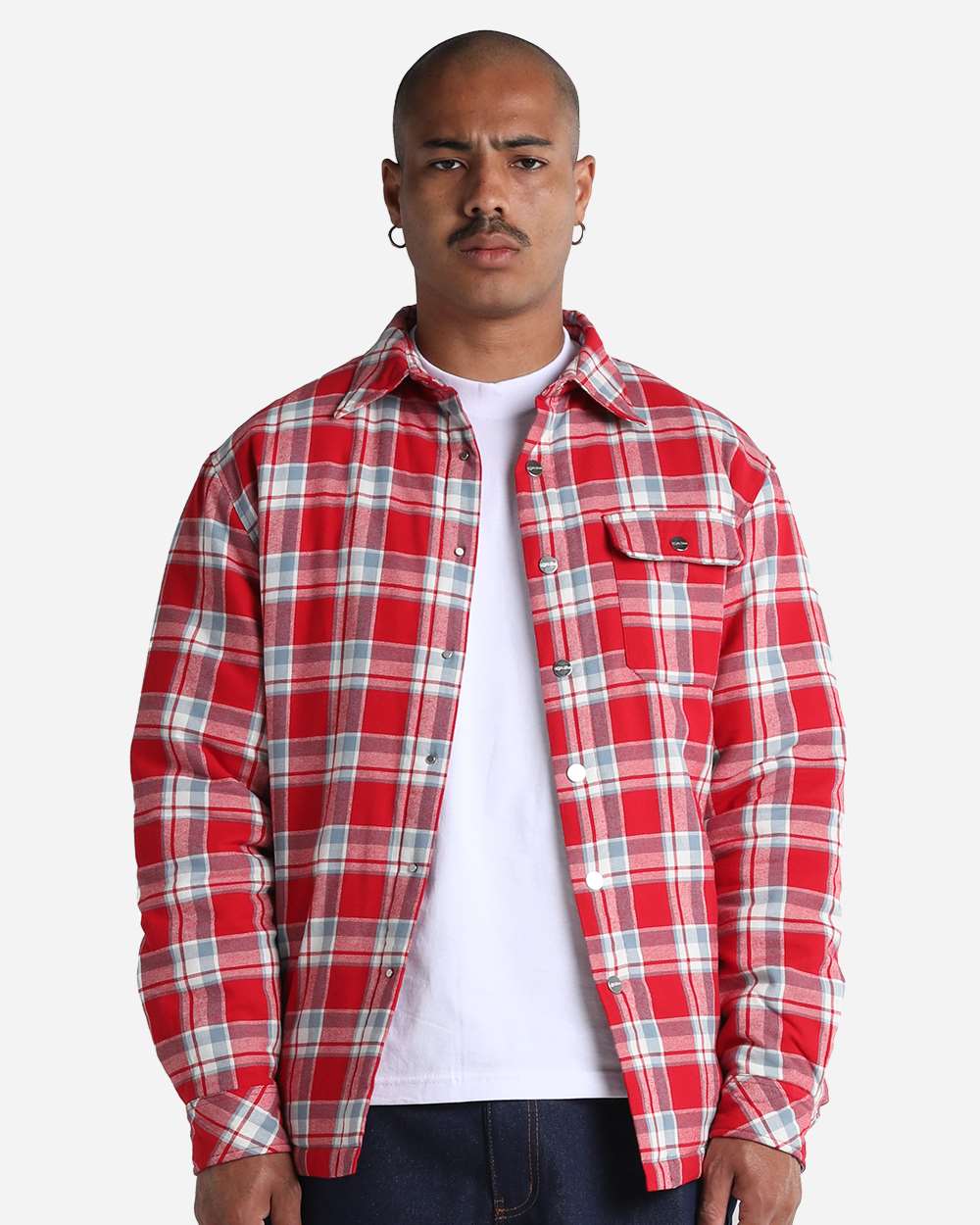 Shaka Wear Shpjk Unisex Plaid Jacket 2.0 - Red
