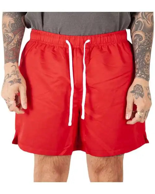 Shaka Wear Shprs Poly Running Shorts - Red - s
