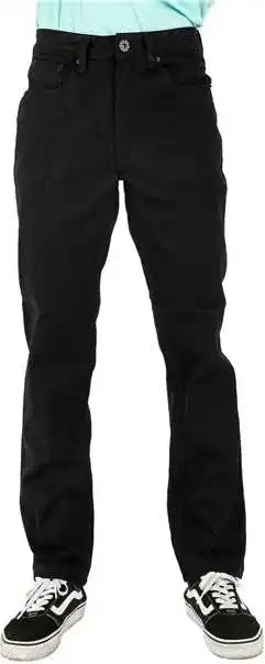 Shaka Wear Shrdj Men’s Raw Denim Straight-leg Jean Pants - Black_42