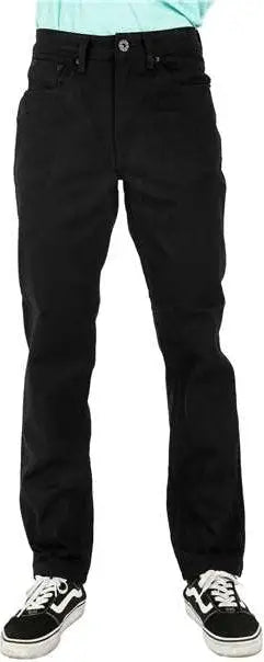Shaka Wear Shrdj Raw Denim Straight-leg Jean Pants - Black_36