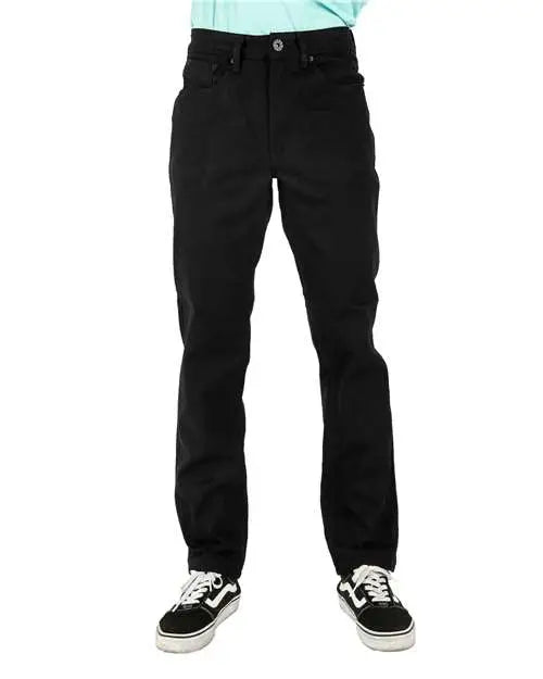 Shaka Wear Shrdj Raw Denim Straight-leg Jean Pants - Black_44 - Black / 30