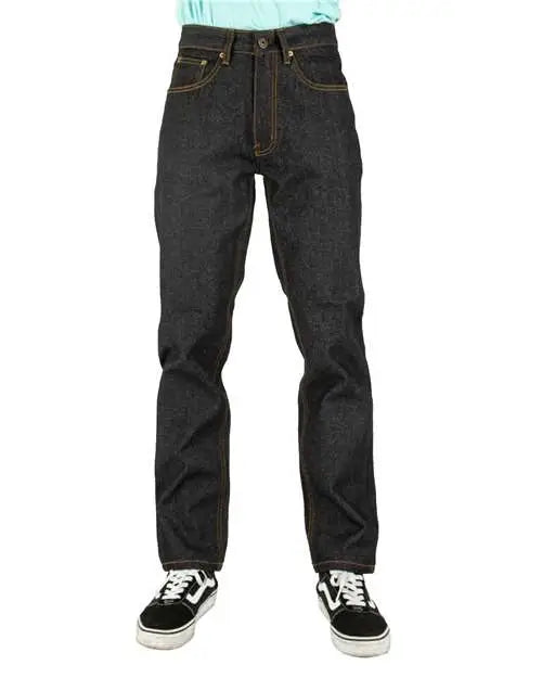 Shaka Wear Shrdj Raw Denim Straight-leg Jean Pants - Indigo_38 - Blue Navy / 30