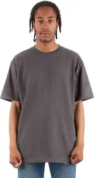 Shaka Wear Shrhss Unisex Retro Heavyweight T-shirt - Dark Grey