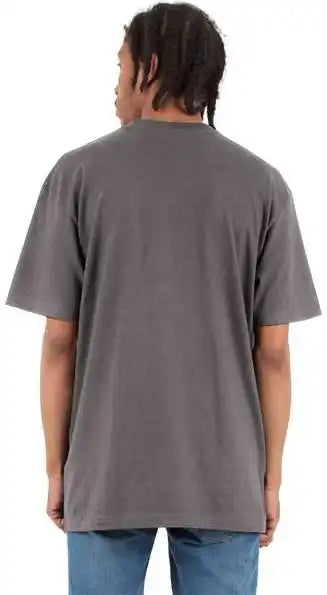 Shaka Wear Shrhss Unisex Retro Heavyweight T-shirt - Dark Grey