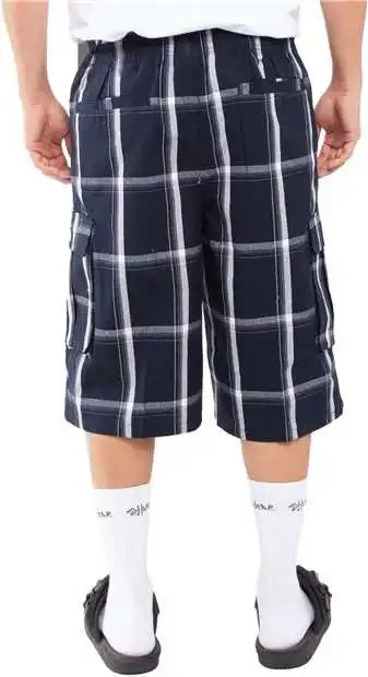 Shaka Wear Shsp Men’s Plaid Shorts Navy