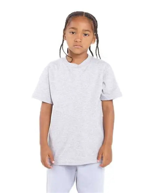 Shaka Wear Shssy Youth Active T-shirt - Heather Grey - Gray Light / Xs