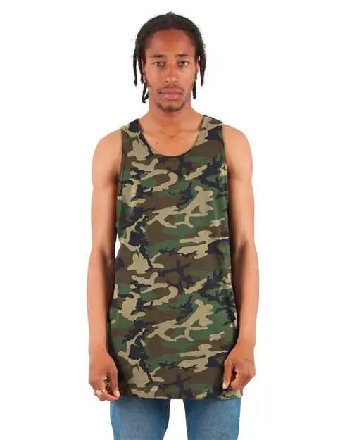 Shaka Wear Shtank Active Tank - Camo Green - s