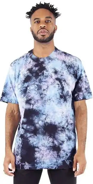 Shaka Wear Shtdss Unisex Heavyweight Tie-dye T-shirt - Milky Way