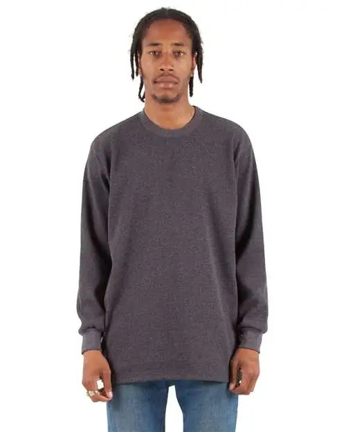 Shaka Wear Shthrm Thermal T-shirt - Charcoal Grey Heather - Gray Dark / s