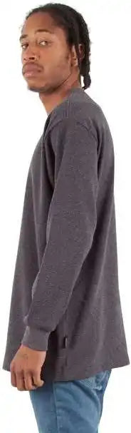 Shaka Wear Shthrm Unisex Thermal T-shirt - Charcoal Grey Heather