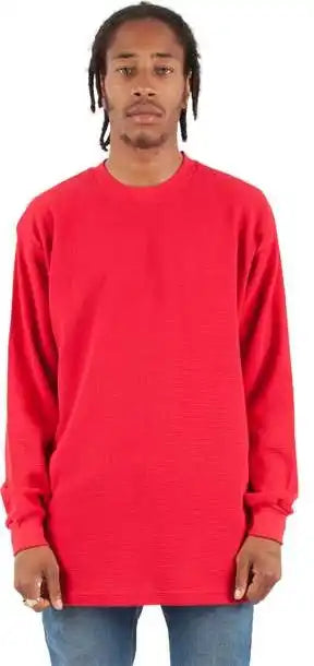 Shaka Wear Shthrm Unisex Thermal T-shirt - Red