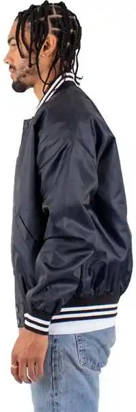 Shaka Wear Shvbj Men’s Varsity Bomber Jacket - Navy