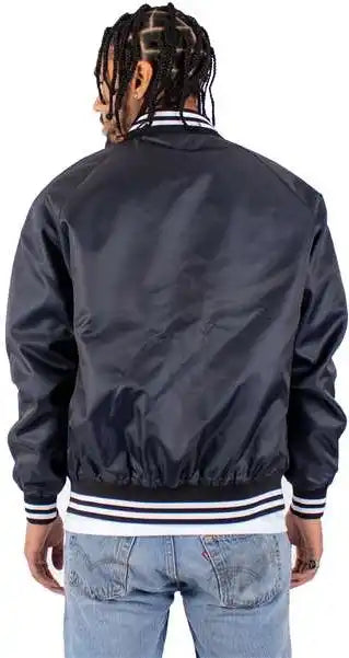 Shaka Wear Shvbj Men’s Varsity Bomber Jacket - Navy