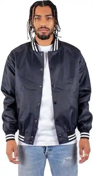 Shaka Wear Shvbj Men’s Varsity Bomber Jacket - Navy