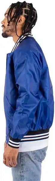 Shaka Wear Shvbj Men’s Varsity Bomber Jacket - Royal