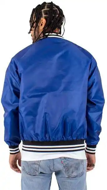 Shaka Wear Shvbj Men’s Varsity Bomber Jacket - Royal