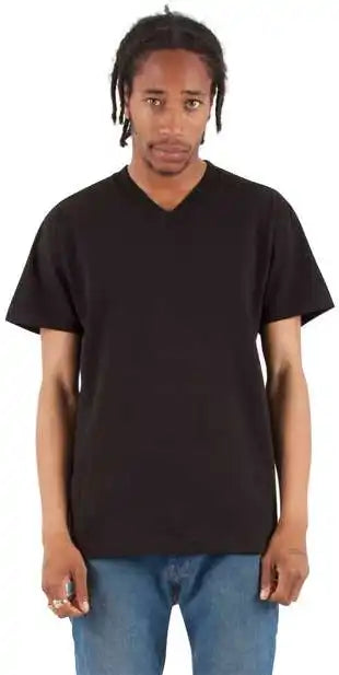 Shaka Wear Shvee Unisex v Neck t Shirt Black