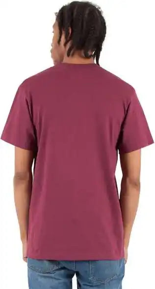 Shaka Wear Shvee Unisex v Neck t Shirt Burgundy