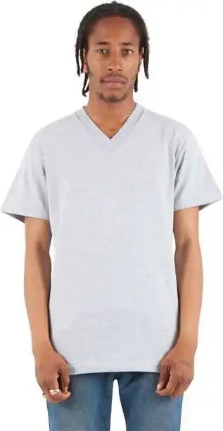 Shaka Wear Shvee Unisex v Neck t Shirt Heather Gray