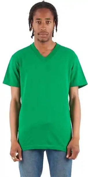 Shaka Wear Shvee Unisex V-neck T-shirt - Kelly Green