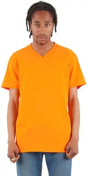 Shaka Wear Shvee Unisex v Neck t Shirt Orange