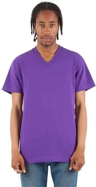 Shaka Wear Shvee Unisex V-neck T-shirt - Purple