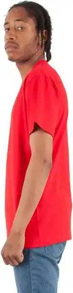 Shaka Wear Shvee Unisex V-neck T-shirt - Red
