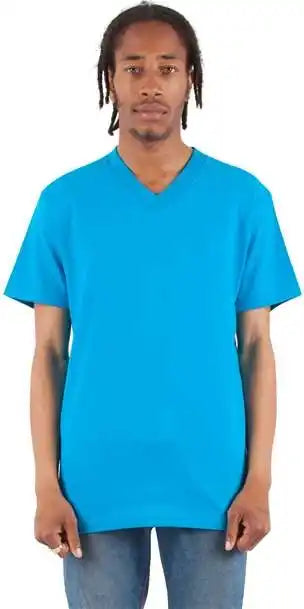 Shaka Wear Shvee Unisex v Neck t Shirt Turquoise