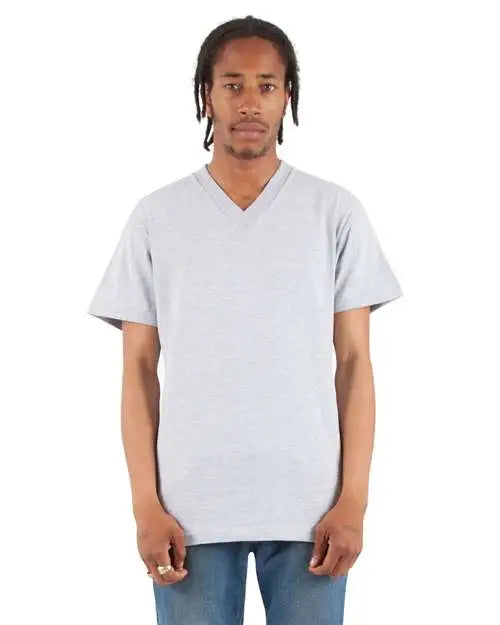 Shaka Wear Shvee V-neck T-shirt - Heather Grey