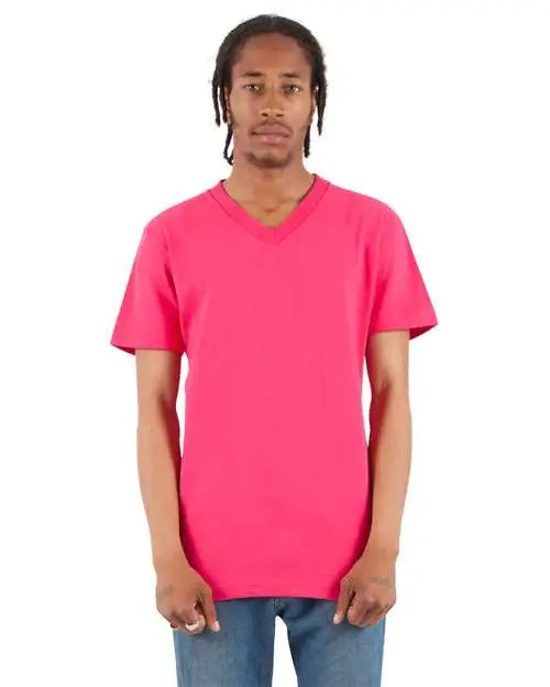 Shaka Wear Shvee V-neck T-shirt - Hot Pink - s