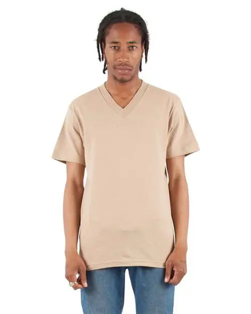 Shaka Wear Shvee V-neck T-shirt - Khaki - Brown Light / s