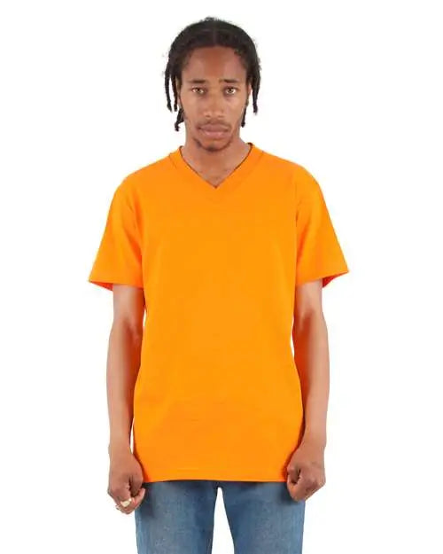 Shaka Wear Shvee V-neck T-shirt - Orange - White / s