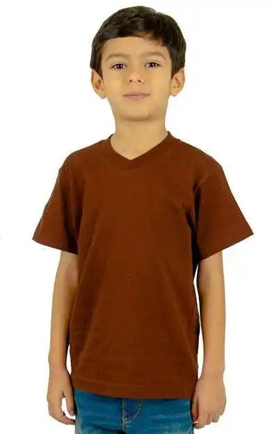 Shaka Wear Shveey Youth v Neck t Shirt Brown