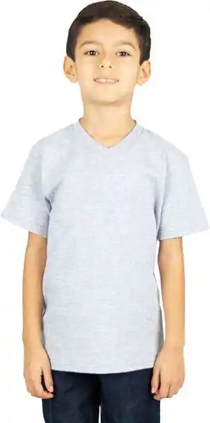 Shaka Wear Shveey Youth v Neck t Shirt Heather Gray